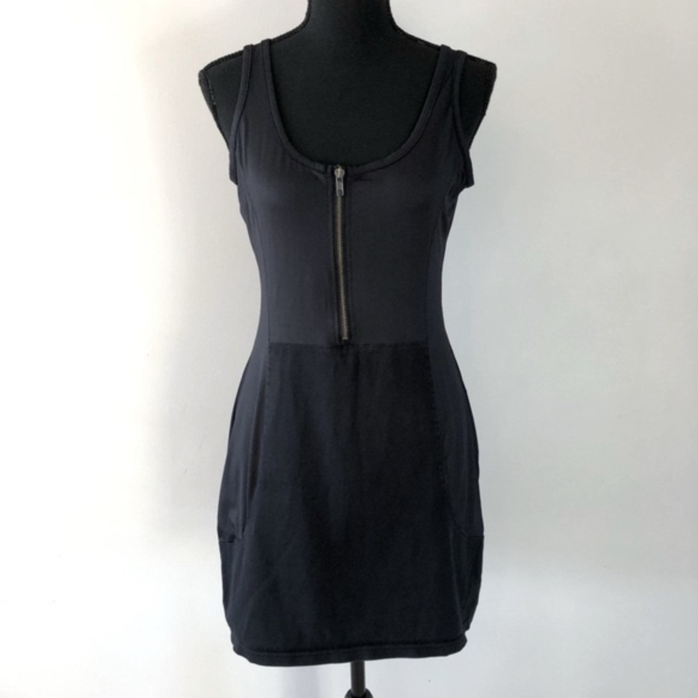 Womens Nikita Selkzion Iceland Black Sleeveless Bodycon Mini Dress Size M